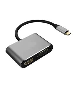 مبدل TypeC به HDMI + VGA فرانت مدل FN-UC2VH202