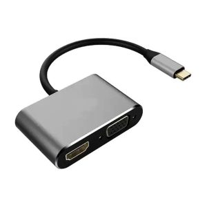 مبدل TypeC به HDMI + VGA فرانت مدل FN-UC2VH202