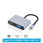 مبدل TypeC به HDMI + VGA فرانت مدل FN-UC2VH202 - Image 3