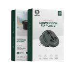 تبدیل برق 3 به 2 گرین لاین مدل Green Lion GNUVEUPLG2BK - Image 3