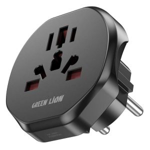 تبدیل برق 3 به 2 گرین لاین مدل Green Lion GNUVEUPLG2BK