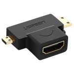 مبدل Micro HDMI به Mini HDMI /HDMI یوگرین مدل UGREEN HD129-20144