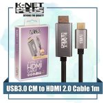 کابل تبدیل USB-C به HDMI کی نت پلاس مدل KP-COCM2HD10 طول 1 متر - Image 3