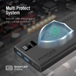 پاوربانک پرومیت مدل BOLT-10PRO.BLACK ظرفیت 10000 میلی آمپر ساعت