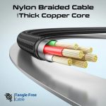 کابل USB-C پرومیت مدل SPRINGY.BLK طول 1.2 متر