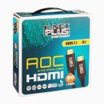 کابل HDMI V2.1 فیبر نوری کی نت پلاس مدل K-NET PLUS KP-CHAOC21100 طول 10 متر - Image 6