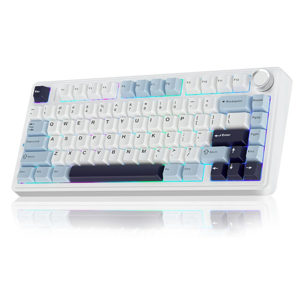 کيبورد گیمینگ سيم دار ، وايرلس و بلوتوثی آئولا مدل AULA F75 Mechanical سوئیچ GREEN