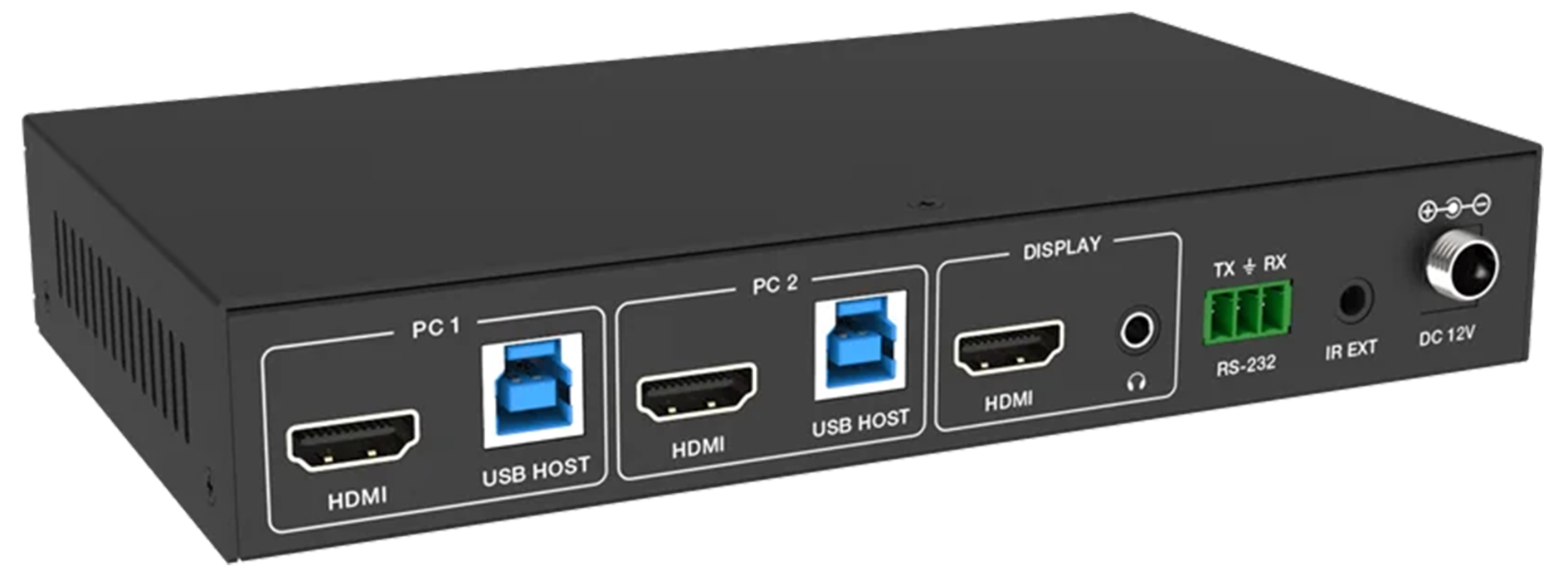 سوییچ کی وی ام 2 پورت  HDMI V2.0 برند فرانت مدل FARANET FN-K3H21