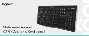 کيبورد وايرلس لاجیتک مدل LOGITECH K270 - Image 3