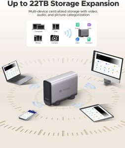 باکس هارد ذخیره ساز تحت شبکه اوریکو مدل ORICO CD3520-UK-GY-BP Meta - Image 13