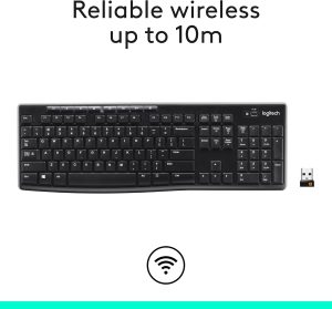 کيبورد وايرلس لاجیتک مدل LOGITECH K270 - Image 7
