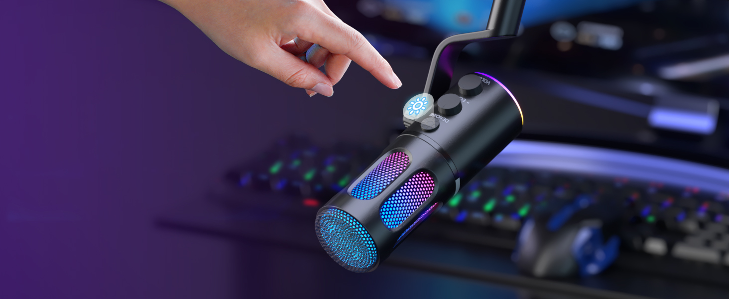 میکروفون رومیزی گیمینگ Facmogu SU8