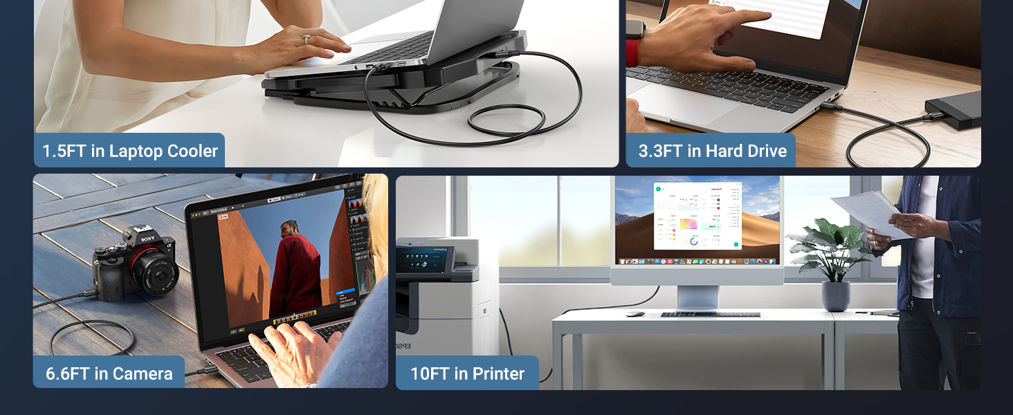کابل لینک USB 3.0 یوگرین مدل UGREEN US128-10370 طول 1 متر