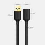 کابل افزایش طول USB3.0 یوگرین مدل UGREEN US129‑30125 طول 0.5 متر - Image 5
