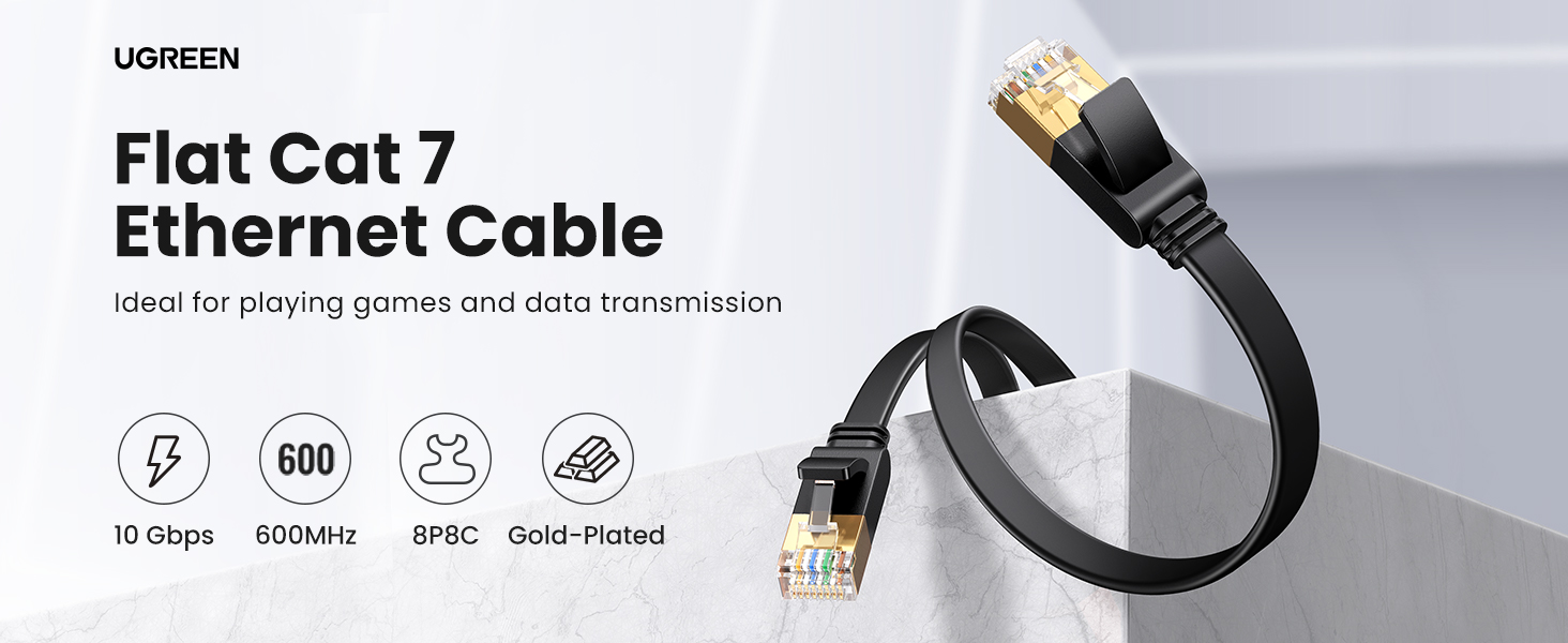 کابل شبکه CAT7 یوگرین مدل UGREEN NW106-11260 طول 1 متر