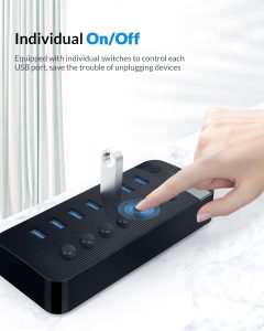 هاب 7 پورت USB 3.0 اوریکو مدل CT2U3-7AB - Image 3