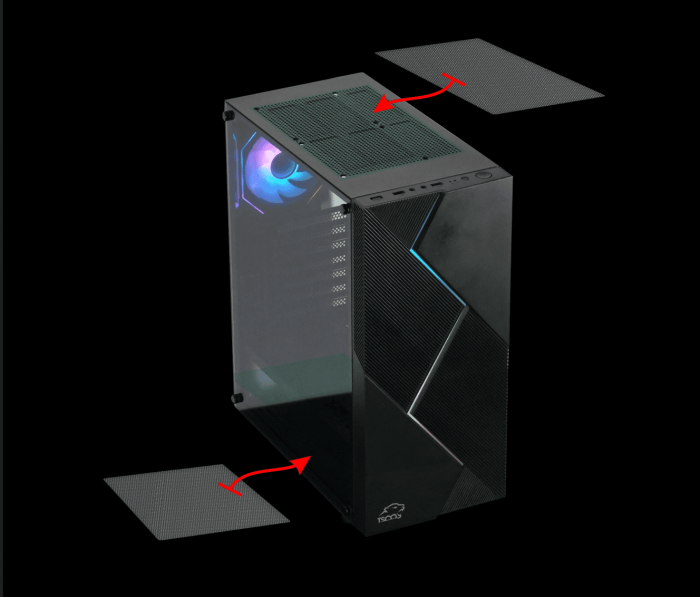 کیس کامپیوتر تسکو مدل TSCO GC 4501 THOR