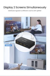 اسپلیتر 2 پورت HDMI یوگرین مدل اسپليتر UGREEN CM619-40201 - تصویر 6