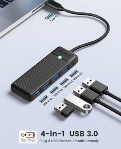 هاب 4 پورت USB3.0 اوریکو مدل ORICO PAPW4A-C3-18 اتصال Type-C - Image 4