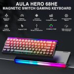 کيبورد گیمینگ سيم دار آئولا مدل AULA WIN 68 HE HERO NEPTUNE سوئیچ YELLOW - Image 5