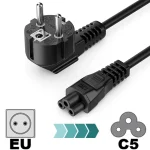 کابل برق سه پین آداپتور لپ تاپ بافو مدل BAFO AWG 3*1mm طول 1.5 متر - Image 2
