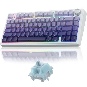کيبورد گیمینگ آئولا سيم دار ، وايرلس و بلوتوثی مدل AULA F75 Pro سوئیچ White
