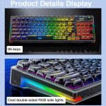 کيبورد گیمینگ سيم دار ، وايرلس و بلوتوثی آئولا مدل Aula F98 Pro White switch - تصویر 3
