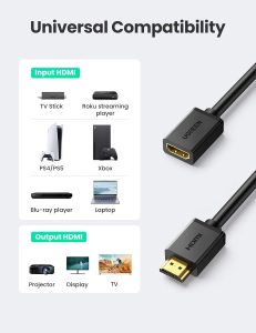 کابل افزایش طول HDMI V1.4 یوگرین مدل UGREEN HD107-10141 طول 1 متر - Image 3