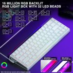 کيبورد گیمینگ سيم دار آئولا مدل AULA WIN 68 HE سوئیچ White - Image 3