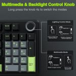 کيبورد گیمینگ سيم دار ، وايرلس و بلوتوثی آئولا مدل Aula F99 PRO Gray Switch - تصویر 8