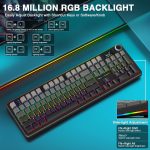 کيبورد گیمینگ سيم دار ، وايرلس و بلوتوثی آئولا مدل Aula F108 pro سوئیچ White - Image 6