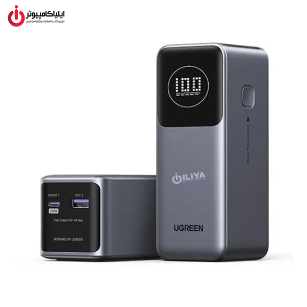 پاوربانک یوگرین مدل UGREEN PB724-35526B با ظرفیت 12000 میلی آمپر