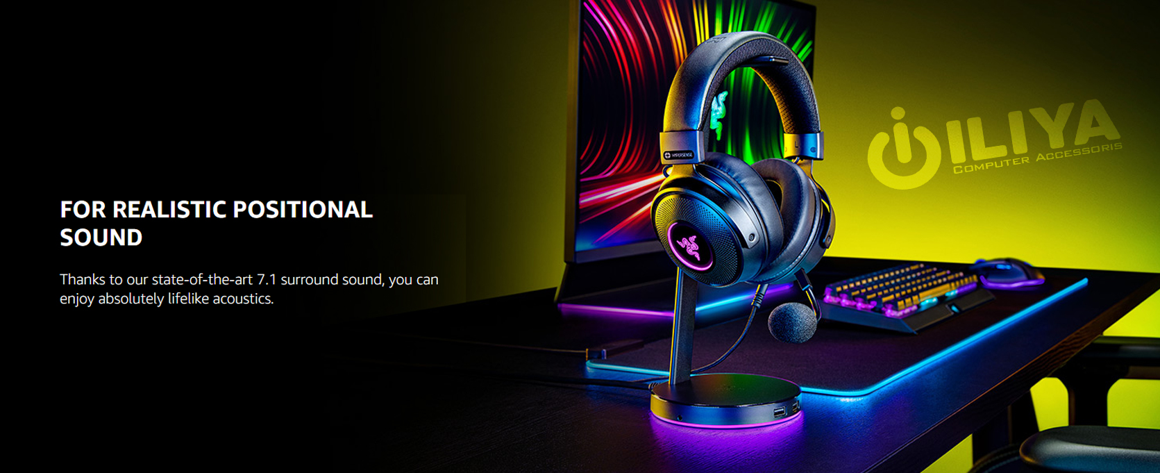 هدست گیمینگ ریزر مدل RAZER Kraken V3 X