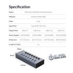 هاب یو اس بی آداپتوری 10 پورت USB3.0 اوریکو مدل ORICO BT2U3-10AB - Image 12