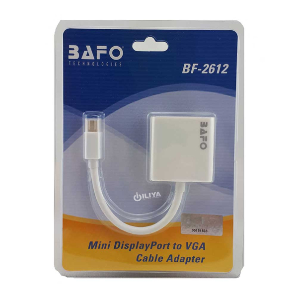 مبدل MiniDisplay به VGA بافو مدل BAFO BF-2612