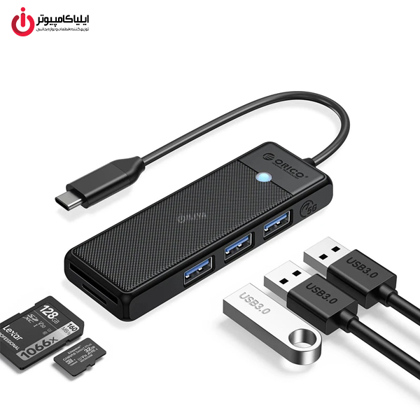 465645656445 خرید هاب 3 پورت USB 3.0 اوریکو مدل ORICO PAPW3AT-C3-015 از ایلیاکامپیوتر مشهد