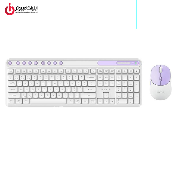 کیبورد و موس وایرلس و بلوتوث هویت مدل HAVIT KB271WB
