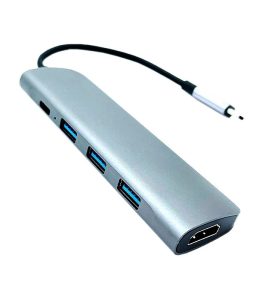 هاب USB-C پنج پورت کی نت مدل K NET K-MFCMS105 - Image 4