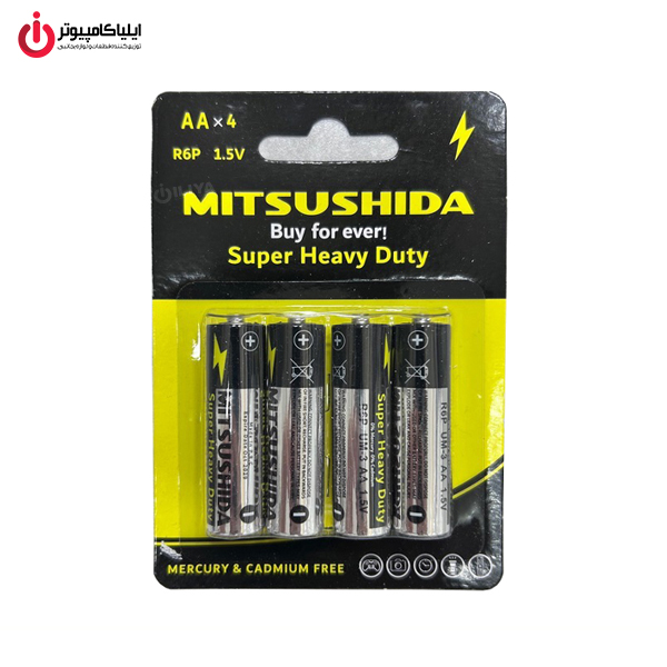خرید باتری قلمی میتسوشیدا مدل MITSUSHIDA KC-R6P از ایلیاکامپیوتر مشهد