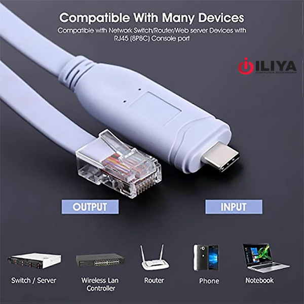 خریدکابل-سیسکو-تایپ-سی-به-ار-جی-45