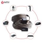 خرید کابل افزایش طول USB2.0 دی نت مدل  D-NET DT-461 10m از ایلیاکامپیوتر مشهد