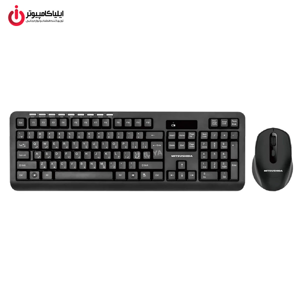 خرید کیبورد و موس بی‌سیم MITSUSHIDA KC-KM6800 از ایلیاکامپیوتر مشهد