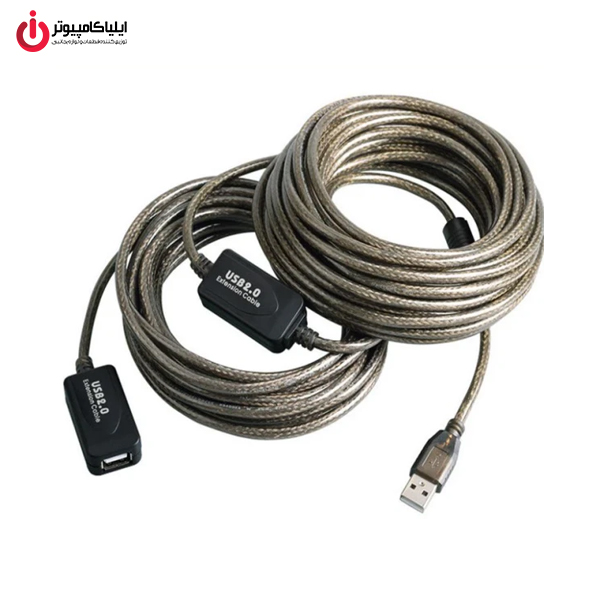 کابل افزایش طول USB 2.0 اکتیو دی‌نت مدل D-NET DT-461 به طول 20 متر