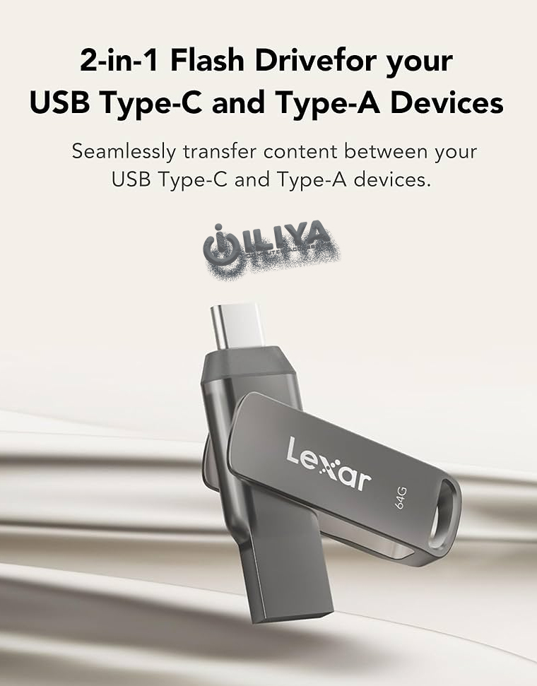 فلش مموری لکسار مدل LEXAR JumpDrive D400 ظرفیت 64GB