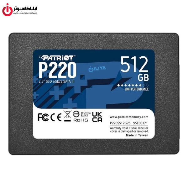 حافظه اس‌اس‌دی پاتریوت مدل Patriot P220 با ظرفیت 512 گیگابایت