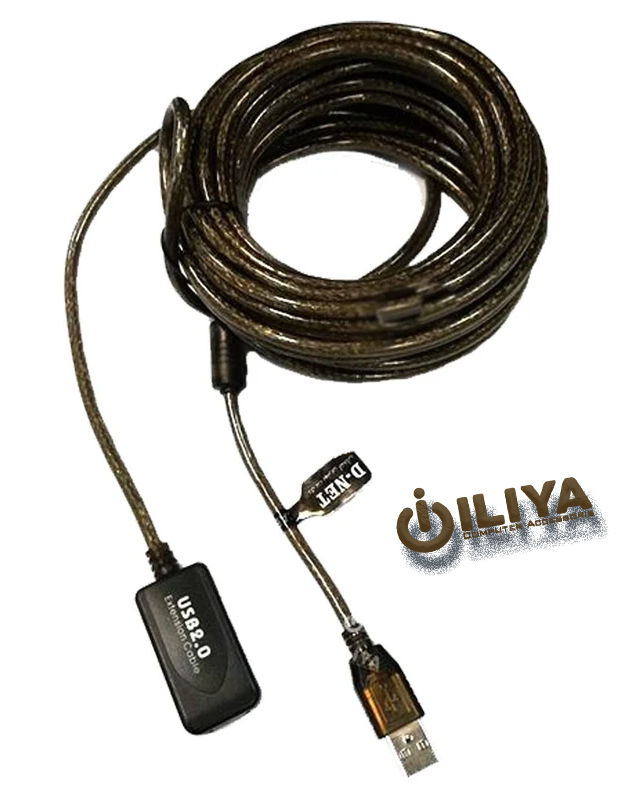 کابل افزایش طول USB 2.0 اکتیو دینت مدل D-NET DT-461 10m