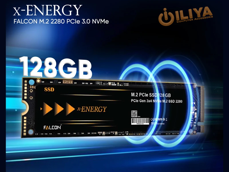 خرید هارد SSD ایکس انرژی Falcon NVMe M.2 ظرفیت 128 گیگابایت از ایلیاکامپیوتر مشهد