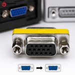 VGA male to female 15pin coupler
