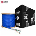 توپ 305 متری کابل شبکه پچ کورد Cat6 UTP کی نت پلاس مدل K-NET PLUS KP-NL6U00305