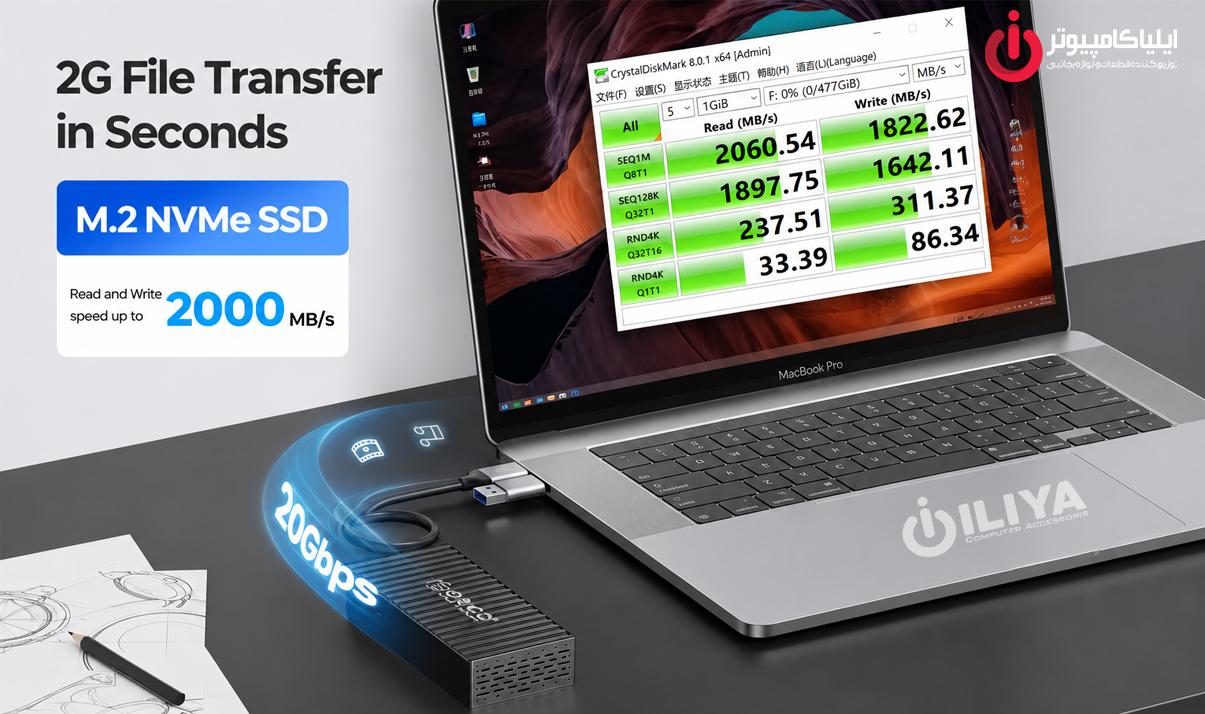خرید باکس هارد ORICO 9620-C3-BK از ایلیاکامپیوتر مشهد